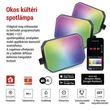 EMOS GoSmart kültéri LED reflektor, kezdő készlet, 3 darab, 14W, RGBIC dimmelhető, WiFi Cikkszám ZIW184R
