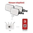EMOS GoSmart kültéri LED reflektor, kezdő készlet, 3 darab, 14W, RGBIC dimmelhető, WiFi Cikkszám ZIW184R