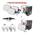 EMOS GoSmart kültéri LED reflektor, kezdő készlet, 3 darab, 14W, RGBIC dimmelhető, WiFi Cikkszám ZIW184R