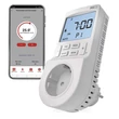 EMOS GoSmart 2 az 1-ben konnektoros, digitális termosztát időzítő funkcióval, schuko, WiFi P56601SH