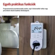 EMOS GoSmart 2 az 1-ben konnektoros, digitális termosztát időzítő funkcióval, schuko, WiFi P56601SH
