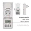 Emos Digitális időkapcsoló aljzat, kültéri, IP44 3 680W 230 V~/16(2) A max. P5525N