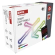 Emos GoSmart LED lámpatest Lines fehér 9 részből álló 34W RGBIC dimmelhető, WiFi ZIW249R