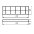 Kanlux Falon kívüli RSTR tükrös lámpatest 2x120 led fénycsőre előkészített armatúra MILEDO 31058