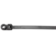 Tracon csavarozható kábelkötegelő, gyorskötöző 400x7,6 mm fekete 400-CS