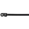 Tracon csavarozható kábelkötegelő, gyorskötöző 400x7,6 mm fekete 400-CS