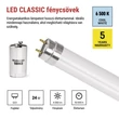 EMOS LED Fénycső T8 24W 169 lm/W 4050 lm 150cm 6500K Hideg fehér 5 év garancia Z73238