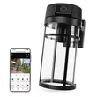 Emos GoSmart Wifis kültéri forgatható kamera IP-1300 LANTERN E27 foglalattal, fekete H4074