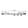 Kanlux GRL kül és beltéri fényfüzér 15db E27 15m IP44 230V H07RN-F 35758