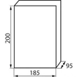 Kanlux lakáselosztó doboz falon kívüli 8 modul kiselosztó IP40 DB108S
