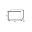 Kanlux falon kívüli lakáselosztó 12 modul IP65 KDB elosztódoboz IK10 KDB-IP65 38452
