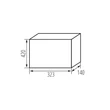 Kanlux falon kívüli lakáselosztó 2x13P 26 modul IP65 KDB elosztódoboz IK10 KDB-IP65 38454