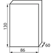Kanlux lakáselosztó doboz falon kívüli 4 modul kiselosztó IP30 DB104W