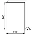 Kanlux lakáselosztó doboz falon kívüli 12 modul kiselosztó IP30 DB112W