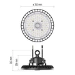 Emos Aster LED ipari csarnokvilágító lámpa 100W 17000lm 4000K természetes fehér 120° IP65 ZU210.12