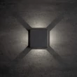 KANLUX REFAZI kültéri fali homlokzat grafit lámpatest LED 6W 360lm 4000K REFAZI EL 6W-F-GR lámpa 39181