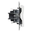 Legrand Suno 106+6 kettős váltókapcsoló keret nélkül 10AX, fehér 721108