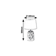 Rábalux Sonal asztali lámpa fehér IP20 4548