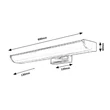 Rábalux Evron LED fürdőszobai lámpa króm 13,5W 1080lm 4000K IP44 5064