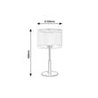 Rábalux Aneta asztali lámpa fekete IP20 5095
