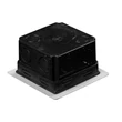 Budvill süllyesztett kötődoboz fedéllel fekete 80x80x50 mm AK1
