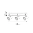 Rábalux Steve LED fürdőszobai lámpa fehér 13,5W 1290lm 4000K IP44 5499
