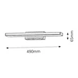 Rábalux John LED fürdőszobai lámpa króm 12W 1080lm 4000K IP44 5897