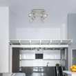 Rábalux Merkur spotlámpa ezüst tölgy IP20 6128