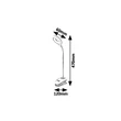 Rábalux Harris csiptetős LED asztali lámpa 4W 180lm 4000K IP20 6448