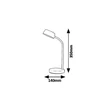 Rábalux Berry LED asztali lámpa kék 4,5W 350lm 4000K IP20 6780