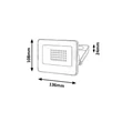 Rábalux Flood LED reflektor 20W 2200lm 4000K fekete IP65 7063