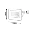 Rábalux Flood LED reflektor 30W 3300lm 4000K fekete IP65 7064