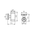 Kanlux kültéri fali lámpa alumínium öntvény 2xGU10 IP54 BART EL-235