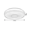 Rábalux Sedona2 mennyezeti LED lámpa 24W 1680lm 4000K fekete 71137