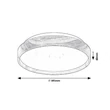 Rábalux Leana2 mennyezeti LED lámpa 24W 1440lm 3000K bükk 71144