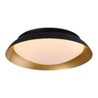 Rábalux Hafsa mennyezeti LED lámpa 24W 1250lm 3000K D40cm fekete/arany mennyezeti lámpa 71187