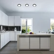 Rábalux Shaun2 beépíthető lámpa 18W 1200lm 3000K fekete kerek 71227