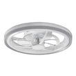 Rábalux Fanricius WIFI LED beltéri ventilátor 40W 2200Lm ezüst 71335