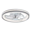 Rábalux Fanricius WIFI LED beltéri ventilátor 40W 2200Lm ezüst 71335