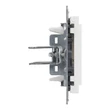 Legrand Suno vakfedél Program Mosaic adapterrel, fehér keret nélkül 721143