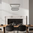 Rábalux Sidona függeszthető LED lámpa 48W 2450lm 3000K fekete 72243
