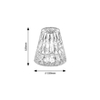 Rábalux Siggy asztali lámpa átlátszó IP20 76004