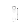 Rábalux Taena LED 4W 200 Lm asztali lámpa fekete IP44 76010