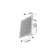 Rábalux Emmen LED kültéri napelemes lámpa 0,5W 50lm CCT fekete IP54 77034
