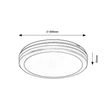 Rábalux Indre LED kültéri mennyezeti lámpa 28W 2450lm CCT fekete IP54 77035