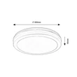 Rábalux Indre LED kültéri mennyezeti lámpa 28W 2600lm CCT fehér IP54 77036