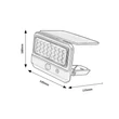Rábalux Flaxton LED kültéri napelemes lámpa 7W 700lm 4000K fekete IP54 77040