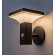 Rábalux Geleen LED kültéri napelemes lámpa 4W 400lm 3000K fekete IP44 77044