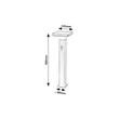 Rábalux Geleen LED kültéri napelemes lámpa 4W 400lm 3000K fekete IP44 77045