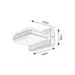 Rábalux Gendt LED kültéri fali lámpa 12W 800lm 3000K fekete IP44 77061